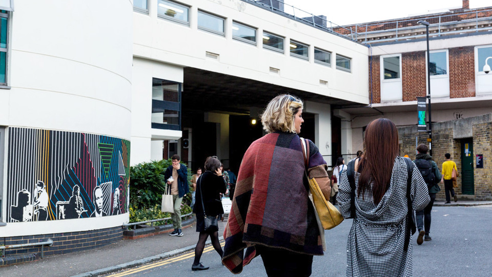 A mural around the back of the Students' Union